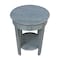 International Concepts Phillips Accent Table with Drawer, Heather Grey-Antique Washed OT105-2128 - alternate 6